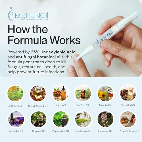 MyNuNail Toenail Fungus Treatment Pen 25% Undecylenic Acid Extra Strength - Pack of 1