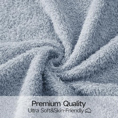REDKISS 2-Pack Luxury Hand Towels - 16x32 Inch Cotton, Quick-Dry