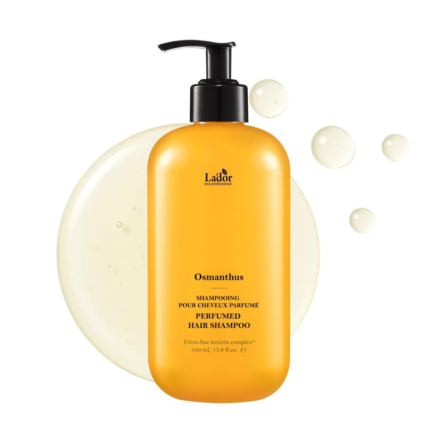 LA’DOR Perfumed Hair Shampoo - Nourishing Hydrolyzed Keratin & Proteins for Damaged Hair | Sulfate-Free, 17.92 Fl Oz (530ml)