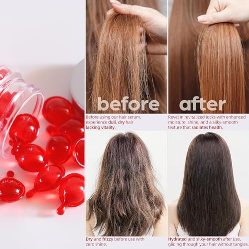 DaiLaiFu Hair Oil Capsule 2-Pack - Leave-In Serum for Frizz Control & Shine
