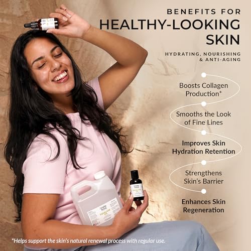 100% Pure Squalane Oil - Natural Olive-Derived Face, Body & Hair Oil (2-Pack)