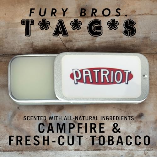 FURY BROS. Patriot Solid Cologne | Campfire & Tobacco Scent | Travel Size 0.25 oz