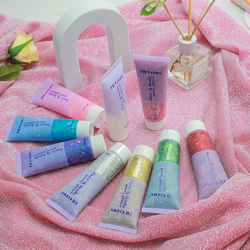 BestLand Holographic Body Glitter Gel - Color Changing Cosmetic Glitter