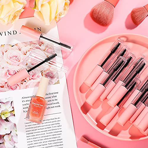 Maitys Pink 30-Pack 10ml Reusable Mascara Tubes with Wands & Funnels