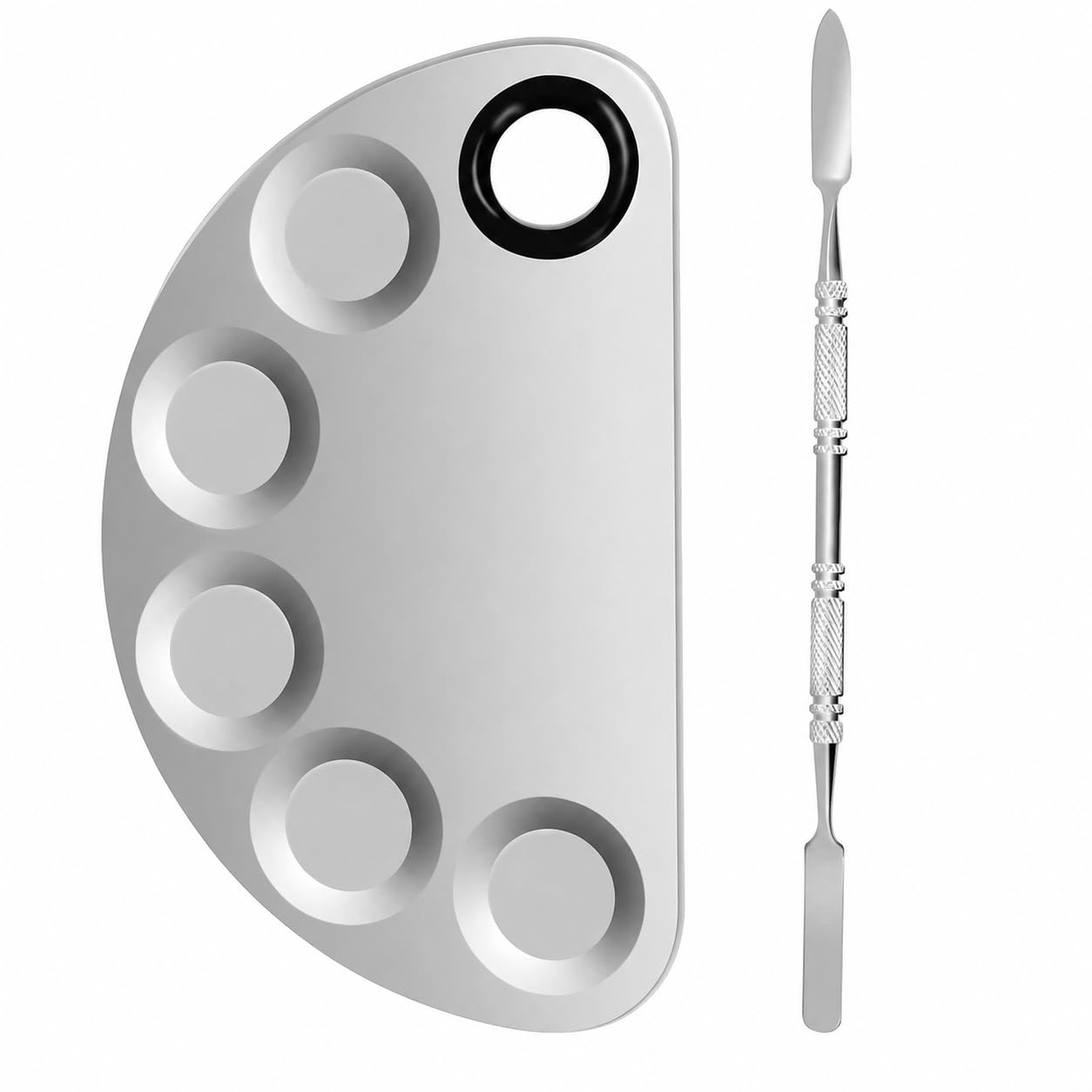 Makeup Mixing Palette, Cosmetic Mixing Palette Blending Palettes with Spatula Tool Mixing Foundation,Eyeshadow,Nail Gel