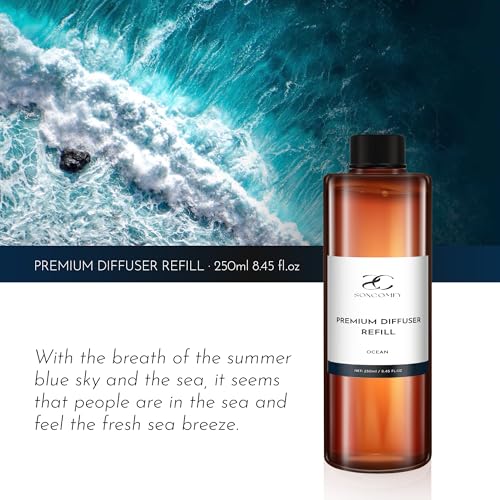 Ocean Scent Diffuser Oil Refill - 250ml Long-Lasting Home Fragrance