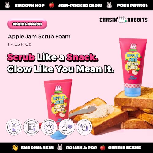 Chasin' Rabbits Apple Exfoliating Face Wash & Cleanser - Vegan Skin Care