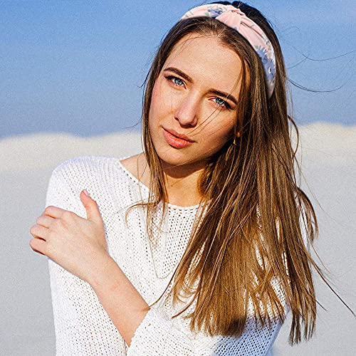 TOBATOBA Floral Knot Headbands for Women 10 Pack Wide No Slip Turbans