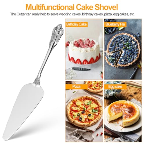 Kichvoe Stainless Steel Pie Server Spatula - Rust-Resistant Cake Cutter