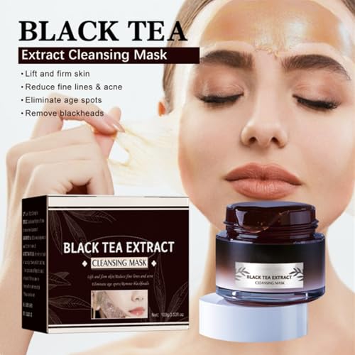 Soly Black Tea Face Mask for Deep Cleansing & Moisturizing - 2 Pack