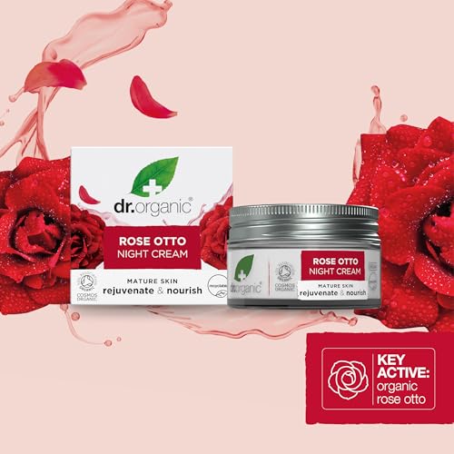 Dr. Organic Rose Otto Night Cream for Mature Skin - 50 mL