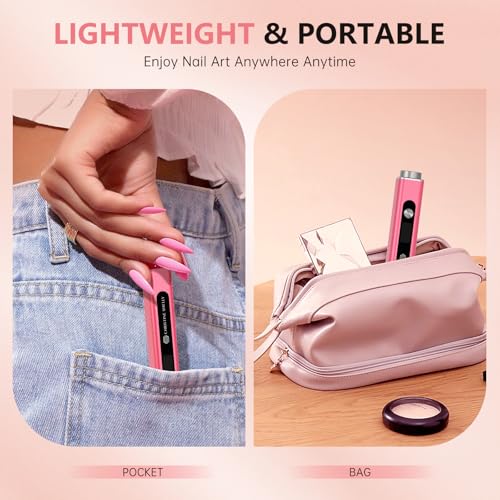 ChristineShelly 3-in-1 Flash Cure Nail Lamp, UV Light for Gel Nails - Red