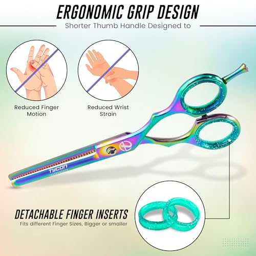 Hair Thinning Shears 6.5-inch Stainless Steel Texturizing Scissors for Salon & Home