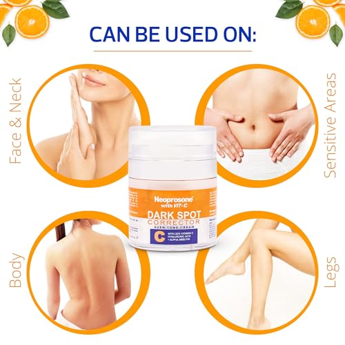 Neoprosone 20% Vitamin C Dark Spot Corrector Cream - Brightening Gel, 1oz