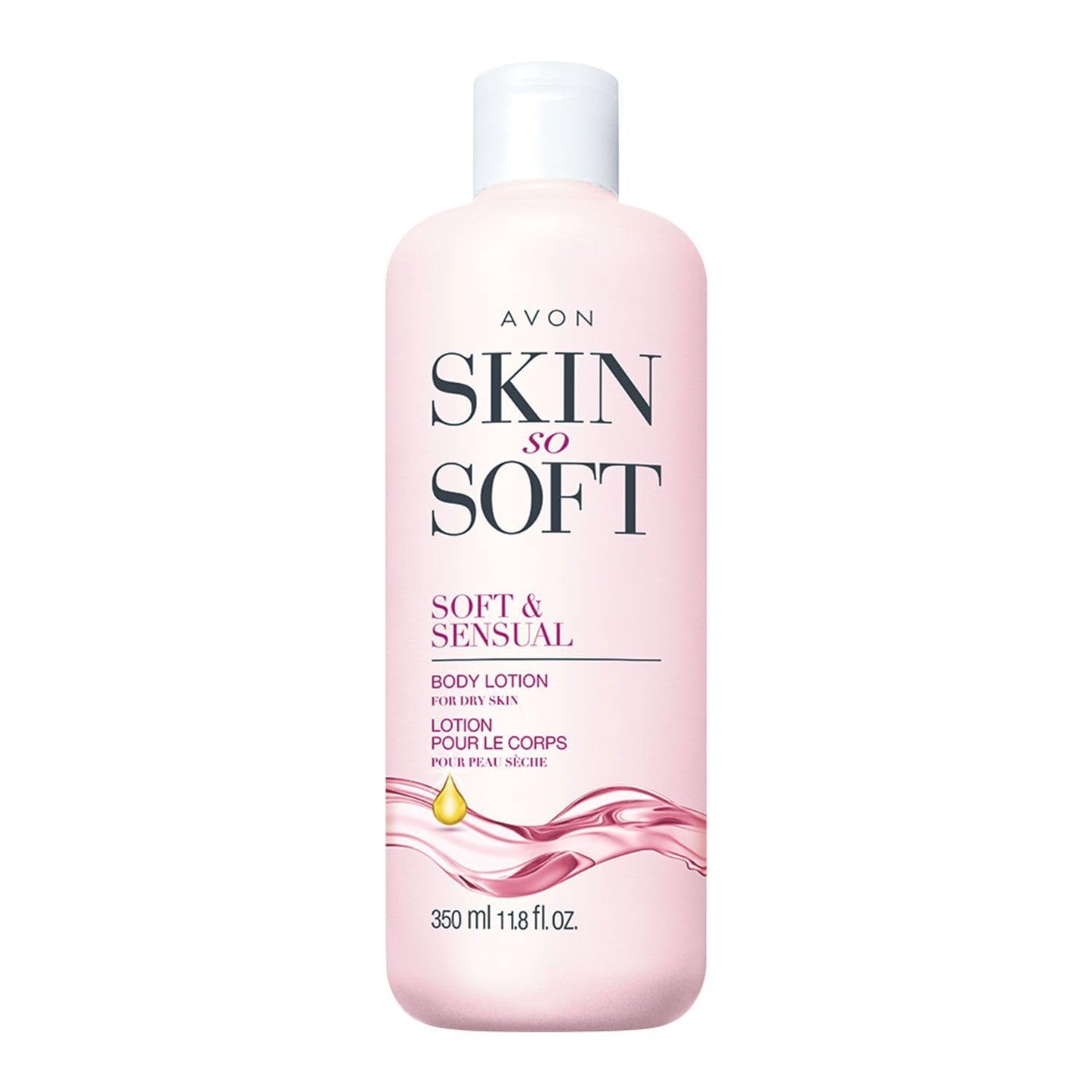Avon Skin So Soft Soft & Sensual Body Lotion for Women — Moisturizing Body Lotion for Dry Skin with Argan Oil — 24 Hour Hydrating Lotion with Jasmine Scent, Dermatologically Tested, 11.8 fl oz