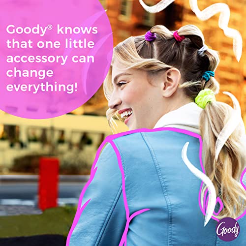 Goody Ouchless Seamless Hair Elastics - 8 Pack, Black, No Damage Hold