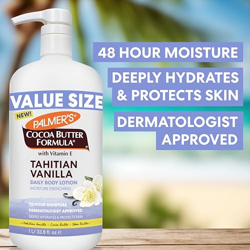 Palmer's Tahitian Vanilla Body Lotion with Cocoa Butter, 33.8 Fl Oz