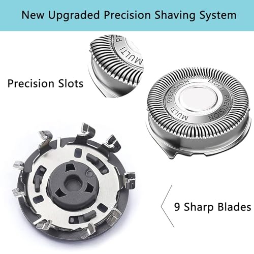 Gleway SH50 Replacement Heads 9 Pack for Philips Series 5000 Shavers