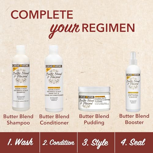 Creme of Nature Double Duty Detangle Conditioner - 12 oz Moisturizing Leave-In & Rinse-Out with Argan Oil