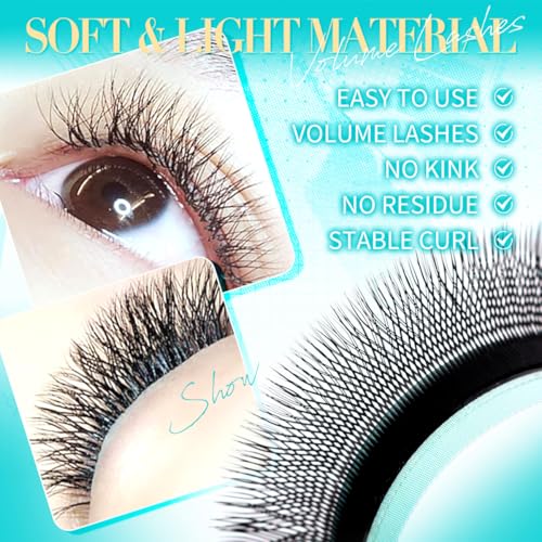 Y5D Premade Fans Eyelash Extensions 0.07 L Curl 8-15mm Mix