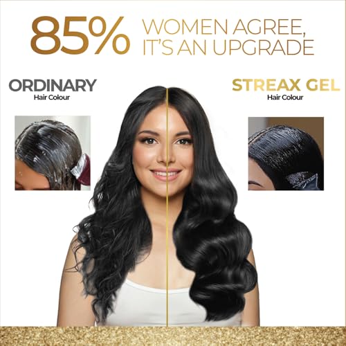 Streax Gel Hair Colour Natural Brown 4 for Women & Men, 150ml