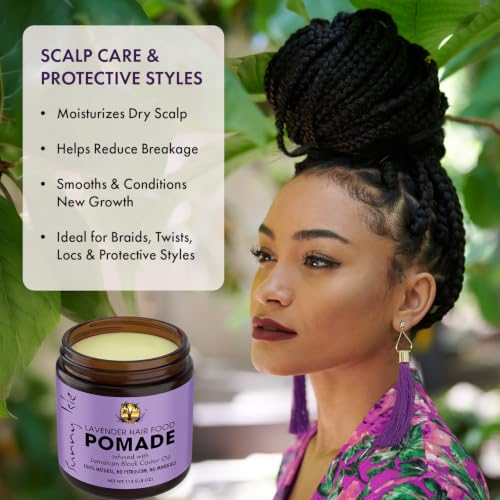 Sunny Isle Lavender Jamaican Black Castor Oil Hair Food Pomade 4oz - Moisturizes & Strengthens Dry Hair