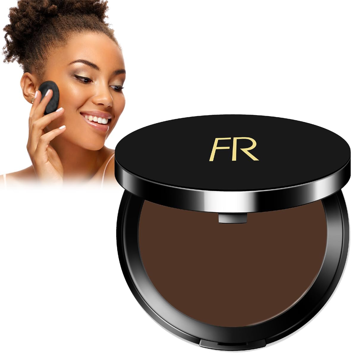 Cream To Powder Foundation - Full Coverage for Deeper Skin Tones | Long Lasting Matte Finish, 0.30 oz