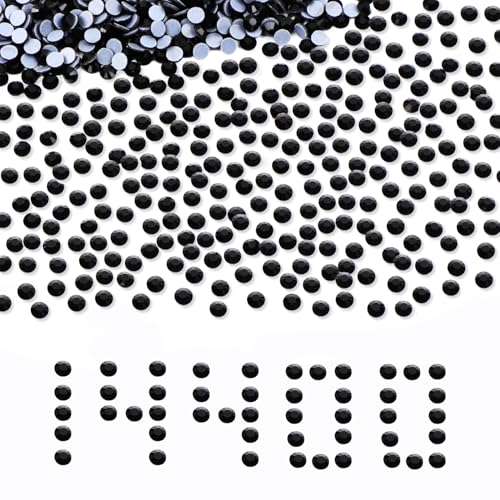 Hotfix Black Rhinestones SS10 - 14400pcs for DIY Crafts