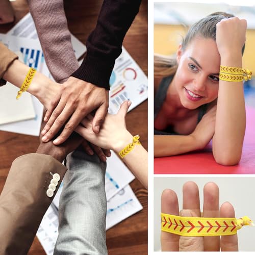 Softball Hair Ties - 12 Pack No Crease Elastic Bands for Girls