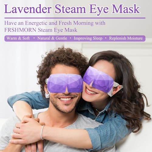 Lavender Steam Eye Mask - 32 Packs Self-Heating Warm Compress