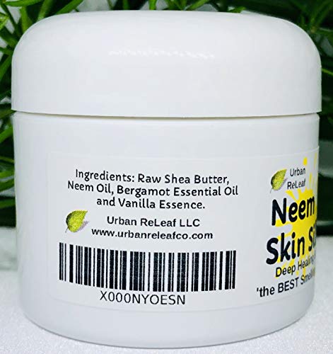 Urban ReLeaf Neem Skin Silk Healing Salve - Natural Shea Butter Balm, 2 oz