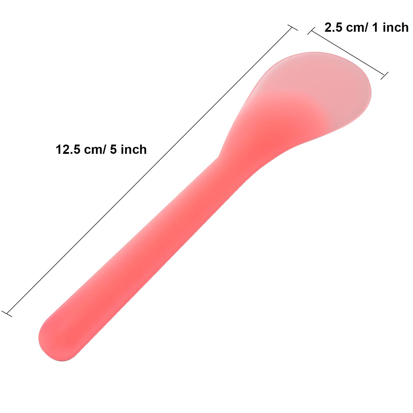 Senkary 200 Pack Large Cosmetic Spatulas 5 Inch Plastic Makeup Spatulas Disposable Facial Skincare Face Mask Applicators (Mixed Colors)