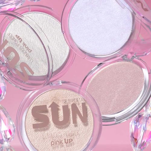 Pink Up Luminous Powder Highlighter - Radiant Shimmer Face Makeup