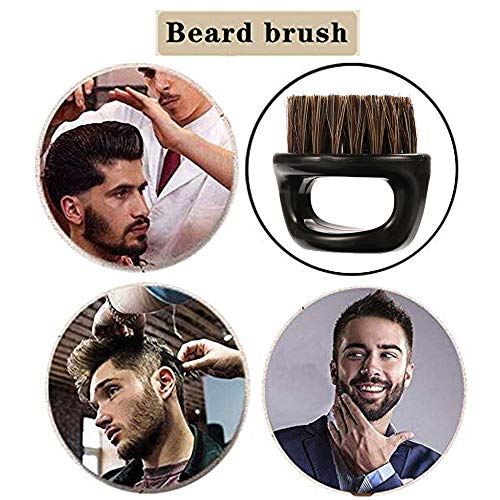 Borogo 2-Pack Beard Brush for Men - Soft Boar Bristle Grooming Tool