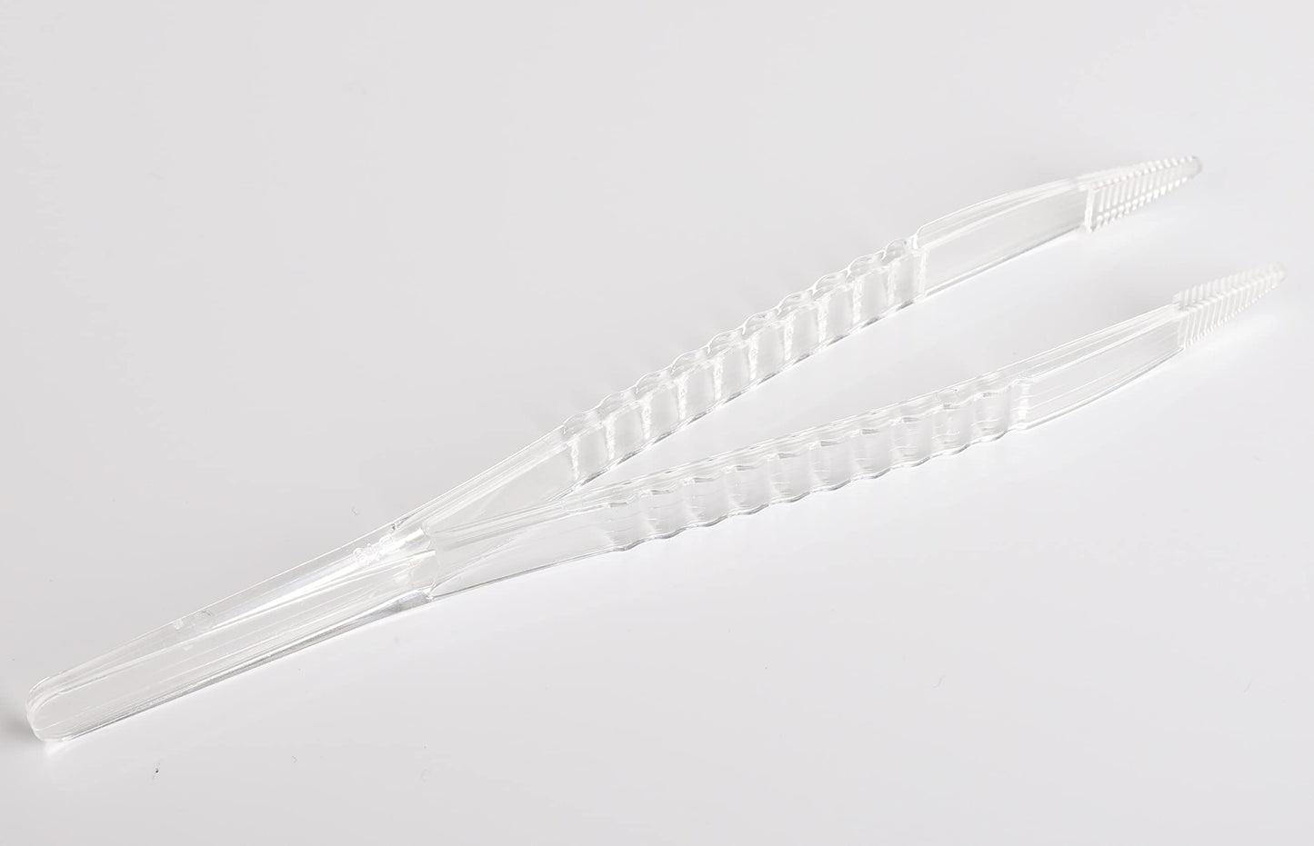 LUERFLEX Disposable Sterile Forceps Tweezers 5inch 125mm length Individually Wrapped Transparent Blue Pack of 12