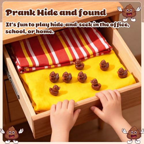 50 Mini Poop Duck Figurines - Funny Gag Gifts & Party Favors
