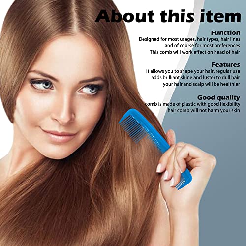 Soft 'N Style 4-Pack Durable Hair Combs Set - Fine & Wide Tooth