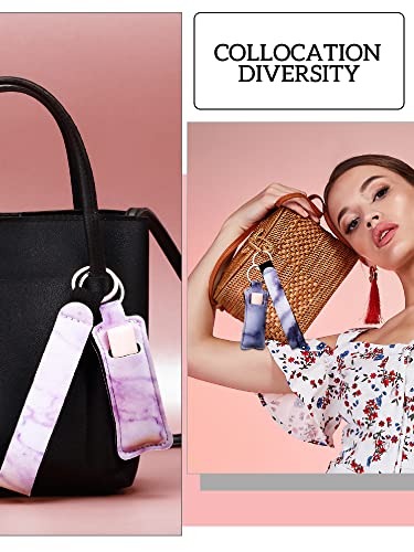 Chic Geiserailie 40 Pcs Travel Hand Sanitizer & Lipstick Keychain Set for Women