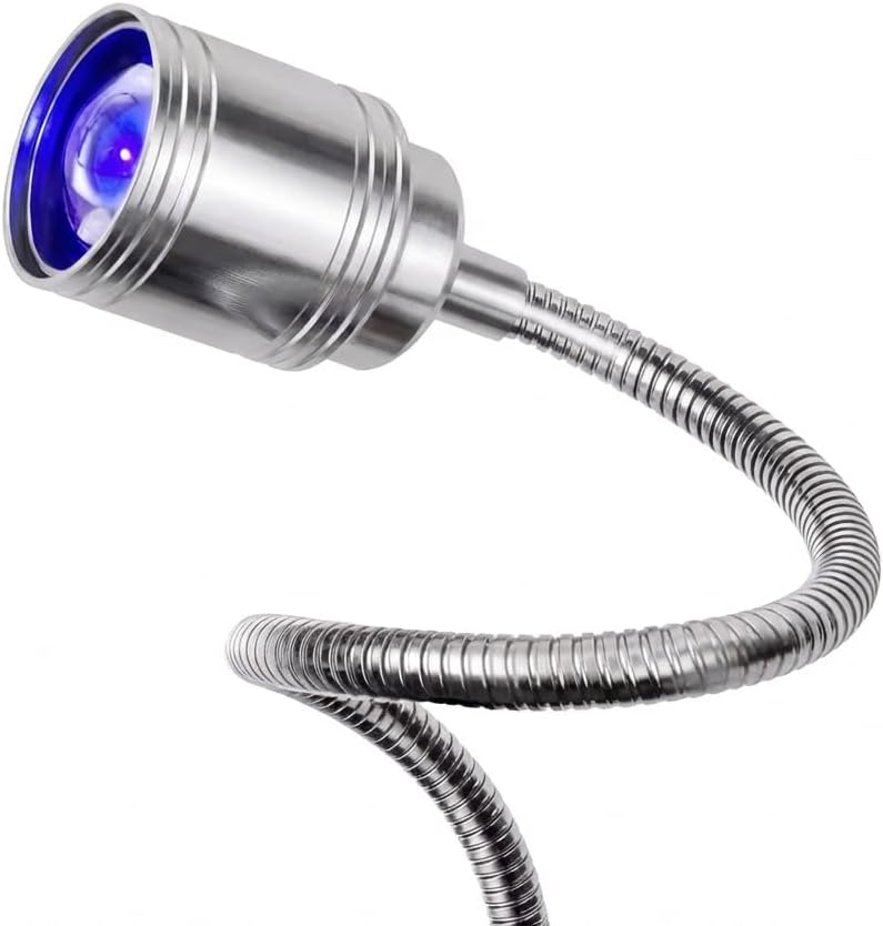 Professional Hands-Free UV LED Nail Lamp - 360° Flexible Gooseneck with Foot Pedal | Heavy Duty, USB Powered for Nail Extensions & 3D Art