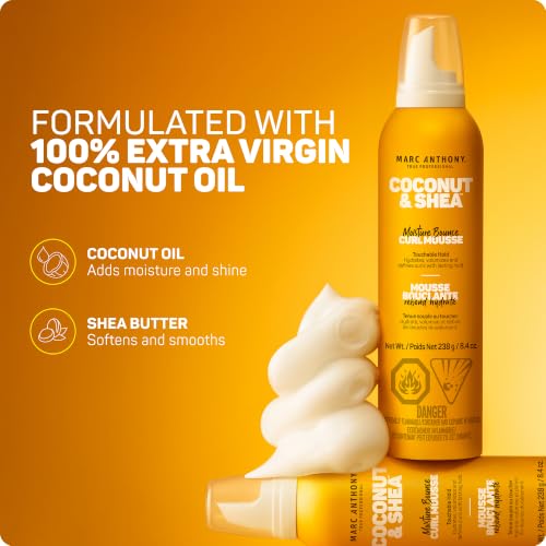 Marc Anthony Coconut & Shea Moisture Curl Mousse 8.4 oz