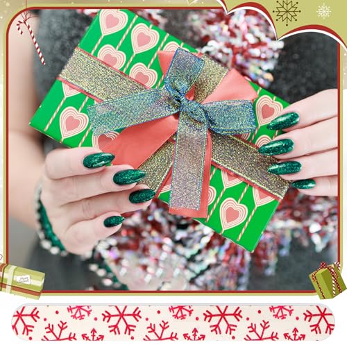 45 Pack Christmas Nail Files, Double-Sided Emery Boards for Party Favors