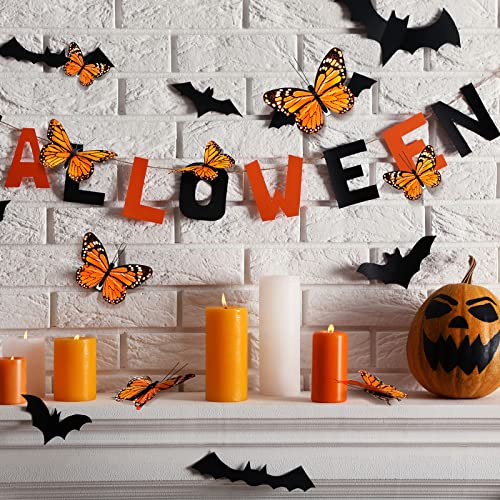 Yinder Orange Halloween Monarch Butterfly Hair Clips 24pcs Costume Accessories