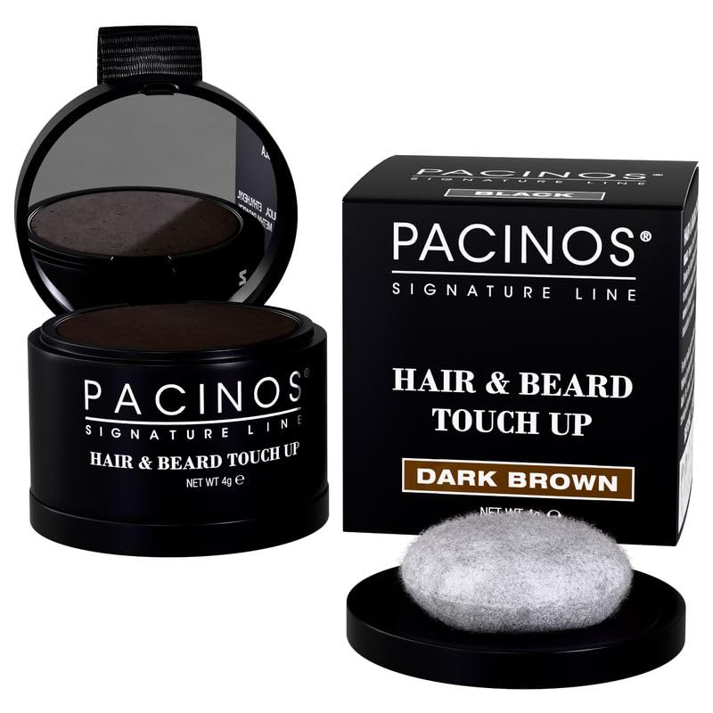 Pacinos Instant Hair and Beard Touch Up Powder - Dark Brown