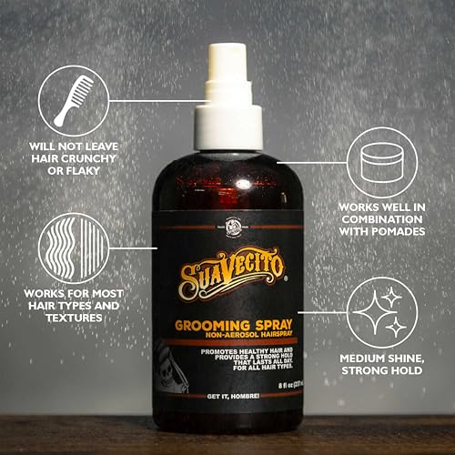 Suavecito Grooming Non-Aerosol Hairspray for Men - 8 oz