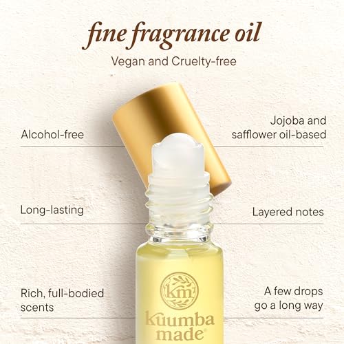 Kuumba Made Water Goddess Fragrance Oil Roll-On, Alcohol-Free Perfume, 0.15oz