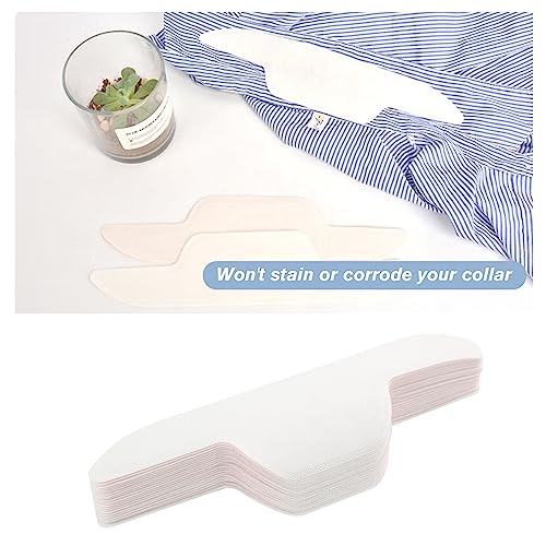 CFGROW Disposable Collar Sweat Pads - 80 Pack Self-Adhesive Neck Liners