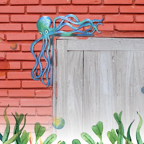 YBEATY Metal Sea Monster Door Frame Decoration - Nautical Wall Art