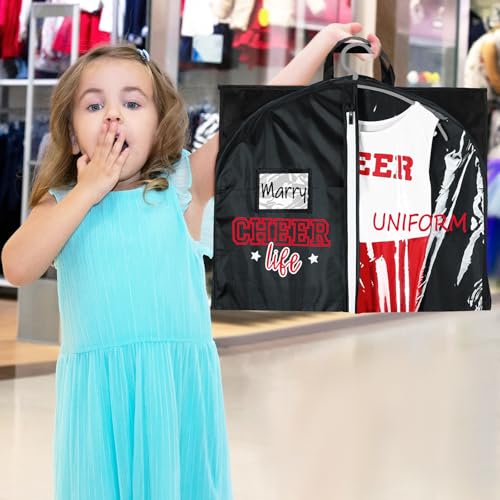 40" Cheerleading Garment Bag - Waterproof Travel Storage with 5 Pockets