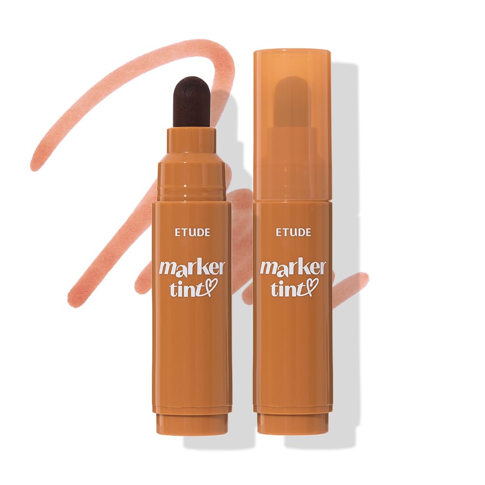 Dear Darling Marker Tint - Hydrating Long Lasting Lip Stain #5 Pink Tangerine (5g) | High Pigment Kbeauty Lip Tint