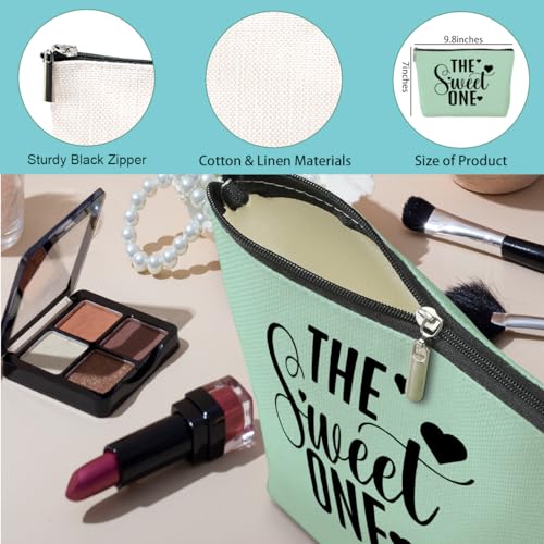 Sweet Funny Boujee One Cosmetic Bag - 3 Pcs Linen Toiletry Pouch Set